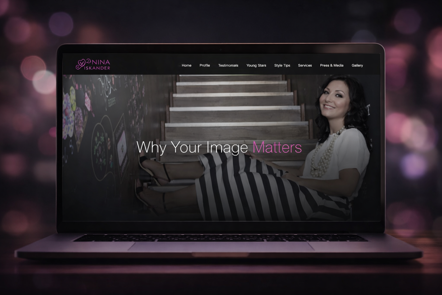 NinaIskander.com Rebuild: Solo UI/UX + WordPress Launch