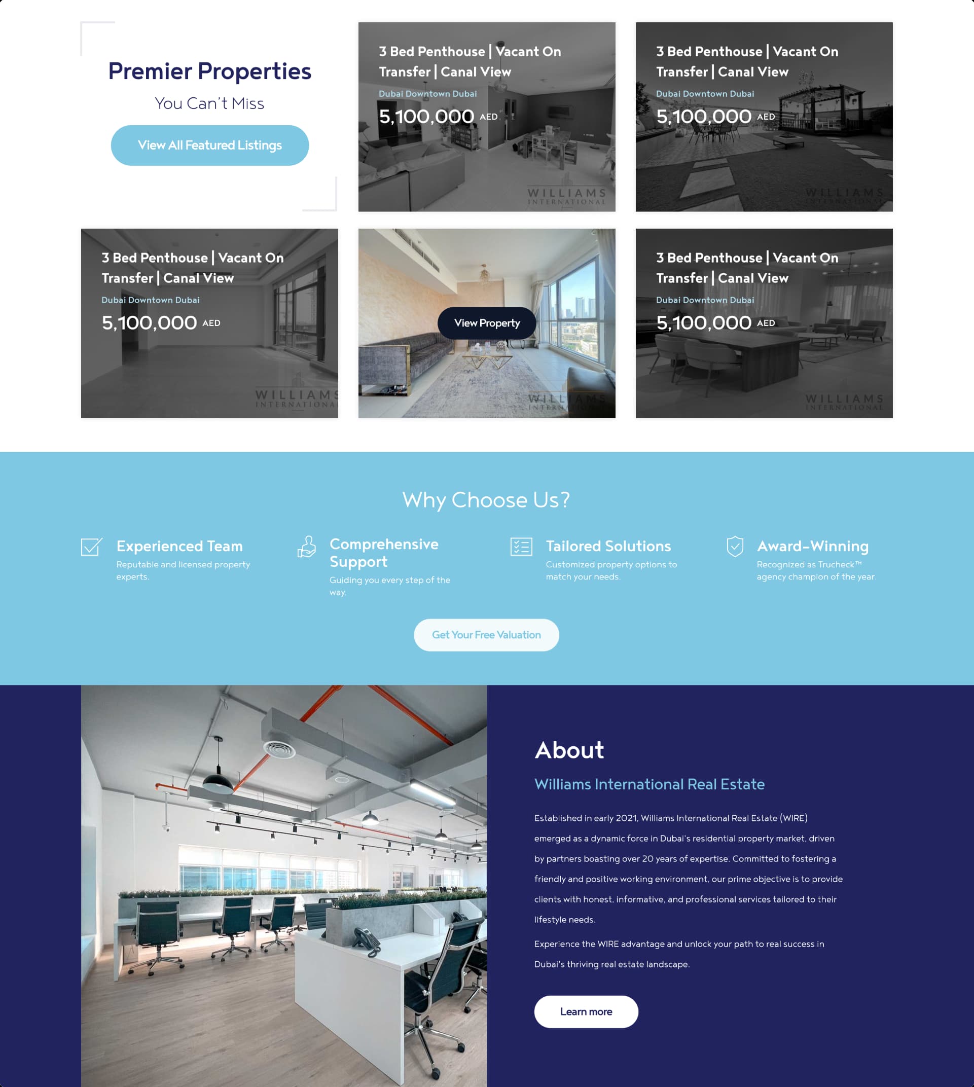 Dubai Real Estate Website Redesign That Drove Growth - Content Image Top