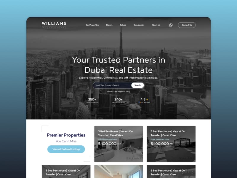 Dubai Real Estate Website Redesign That Drove Growth