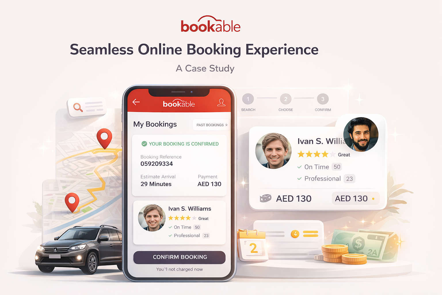 Towing App UX Redesign Case Study - Content Image Top